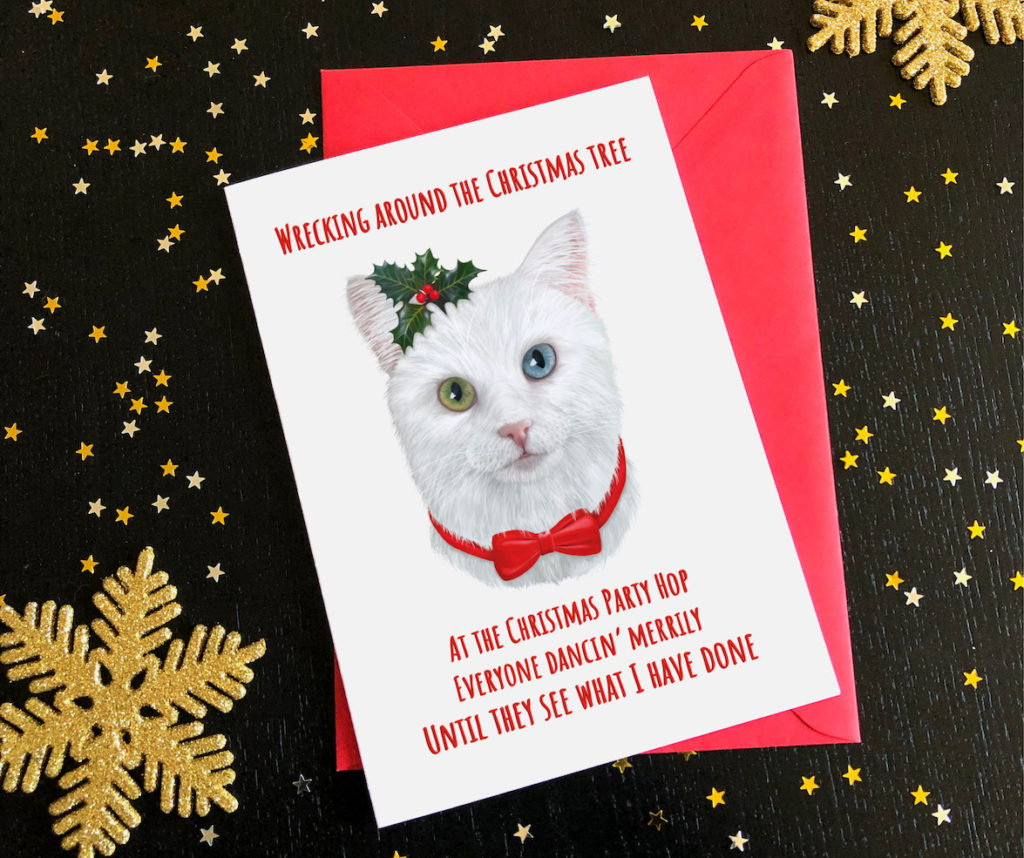 Cat card with envelope
